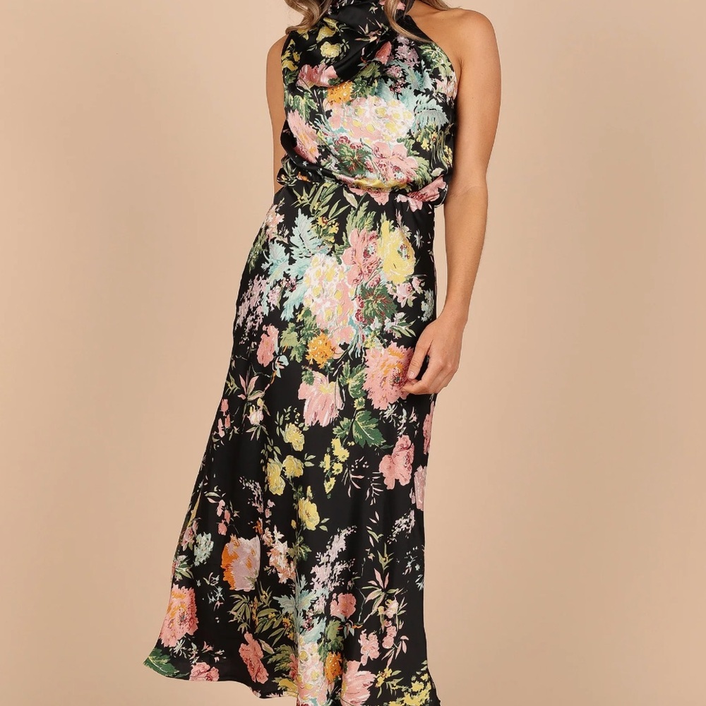 Petal & Pup Anabelle Halter Neck Midi Dress - Picture 5 of 5